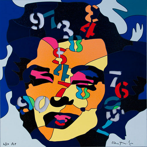 Ugo Nespolo Marilyn Multiplo in serigrafia